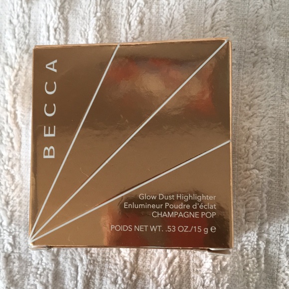 NEW BECCA GLOW DUST CHAMPAGNE Pop HIGHLIGHTER LARGE - Picture 2 of 4